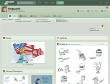 Tablet Screenshot of kingslamb.deviantart.com