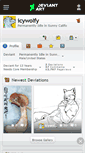 Mobile Screenshot of icywolfy.deviantart.com