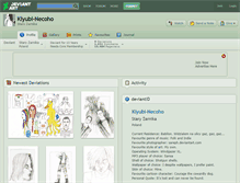 Tablet Screenshot of kiyubi-necoho.deviantart.com