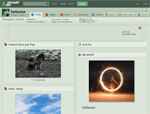 Tablet Screenshot of dellanine.deviantart.com