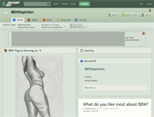 Tablet Screenshot of bbwdepiction.deviantart.com