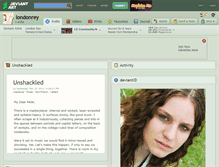 Tablet Screenshot of londonrey.deviantart.com