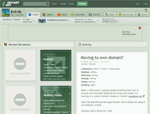 Tablet Screenshot of evil-nj.deviantart.com