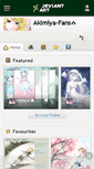 Mobile Screenshot of akimiya-fans.deviantart.com
