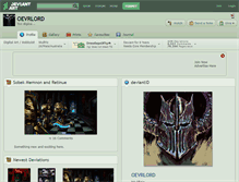 Tablet Screenshot of oevrlord.deviantart.com