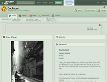 Tablet Screenshot of docrobert.deviantart.com