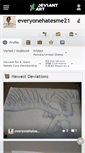 Mobile Screenshot of everyonehatesme21.deviantart.com