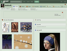 Tablet Screenshot of daraku48.deviantart.com