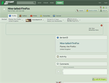 Tablet Screenshot of nine-tailed-firefox.deviantart.com