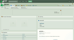 Desktop Screenshot of half-pint.deviantart.com