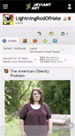 Mobile Screenshot of lightningrodofhate.deviantart.com