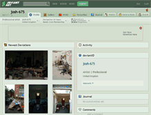 Tablet Screenshot of josh-675.deviantart.com