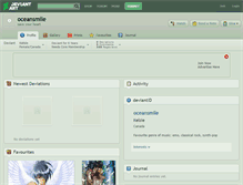 Tablet Screenshot of oceansmile.deviantart.com