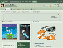 Tablet Screenshot of graphix-goddess.deviantart.com