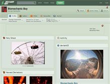 Tablet Screenshot of biomechanic-boy.deviantart.com