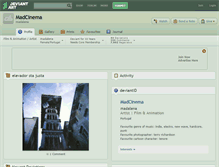 Tablet Screenshot of madcinema.deviantart.com