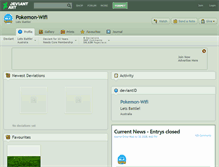 Tablet Screenshot of pokemon-wifi.deviantart.com