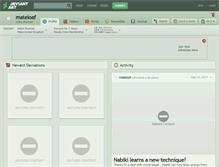 Tablet Screenshot of mateloaf.deviantart.com