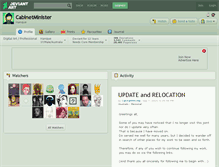 Tablet Screenshot of cabinetminister.deviantart.com