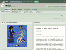 Tablet Screenshot of crazylolli.deviantart.com