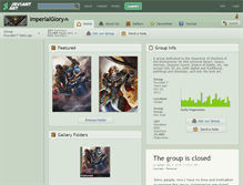 Tablet Screenshot of imperialglory.deviantart.com