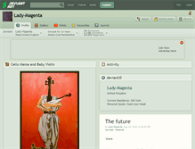 Tablet Screenshot of lady-magenta.deviantart.com