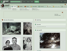 Tablet Screenshot of nikz87.deviantart.com