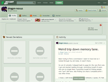 Tablet Screenshot of dragon-nexus.deviantart.com