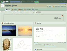 Tablet Screenshot of excelsior-the-lion.deviantart.com