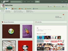 Tablet Screenshot of maha-miau.deviantart.com