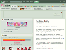 Tablet Screenshot of n1ninja.deviantart.com