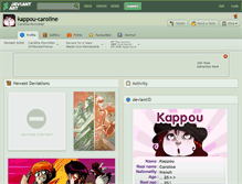 Tablet Screenshot of kappou-caroline.deviantart.com