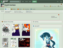 Tablet Screenshot of koyuki-azumaya.deviantart.com