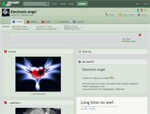 Tablet Screenshot of electronic-angel.deviantart.com