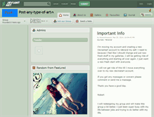 Tablet Screenshot of post-any-type-of-art.deviantart.com