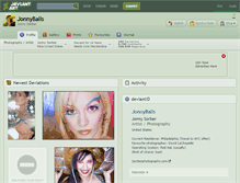 Tablet Screenshot of jonnyballs.deviantart.com