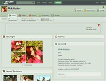 Tablet Screenshot of pink-ilusion.deviantart.com