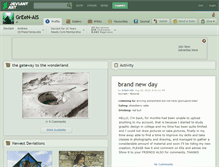 Tablet Screenshot of green-ais.deviantart.com