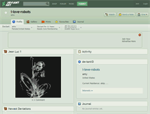Tablet Screenshot of i-love-robots.deviantart.com