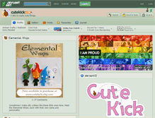 Tablet Screenshot of cutekick.deviantart.com