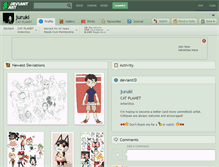 Tablet Screenshot of juruki.deviantart.com