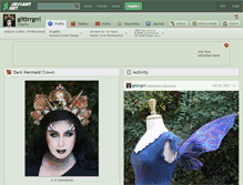 Tablet Screenshot of glittrrgrrl.deviantart.com