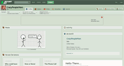 Desktop Screenshot of crazypeoplewars.deviantart.com