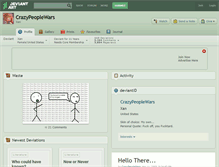 Tablet Screenshot of crazypeoplewars.deviantart.com