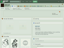 Tablet Screenshot of kek369.deviantart.com
