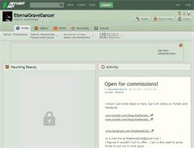 Tablet Screenshot of eternalgravedancer.deviantart.com