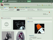 Tablet Screenshot of lupisashes.deviantart.com