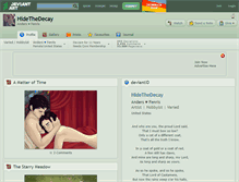 Tablet Screenshot of hidethedecay.deviantart.com