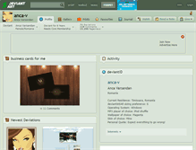 Tablet Screenshot of anca-v.deviantart.com