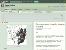 Tablet Screenshot of hannahloulou.deviantart.com